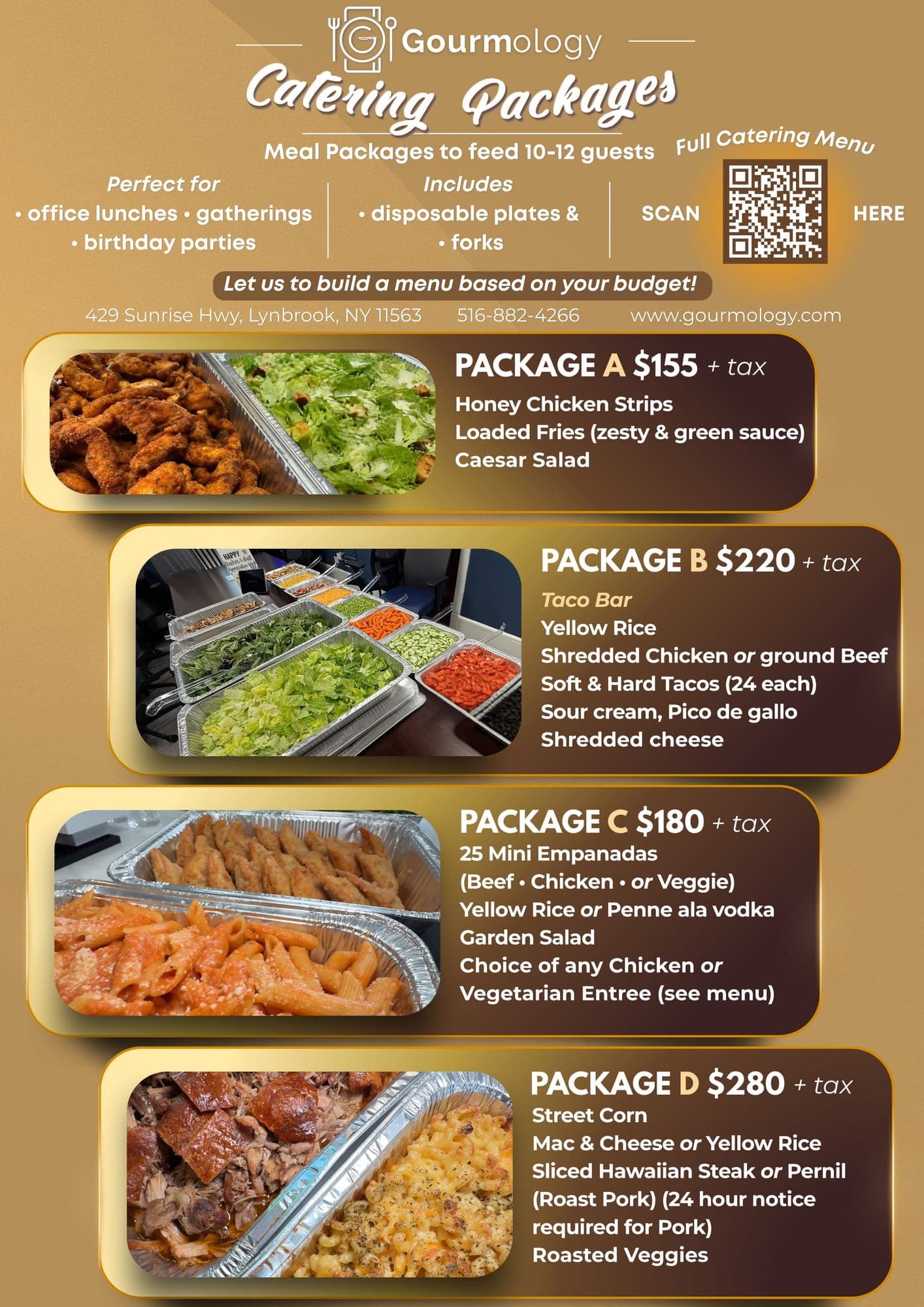 Catering Packages flyer