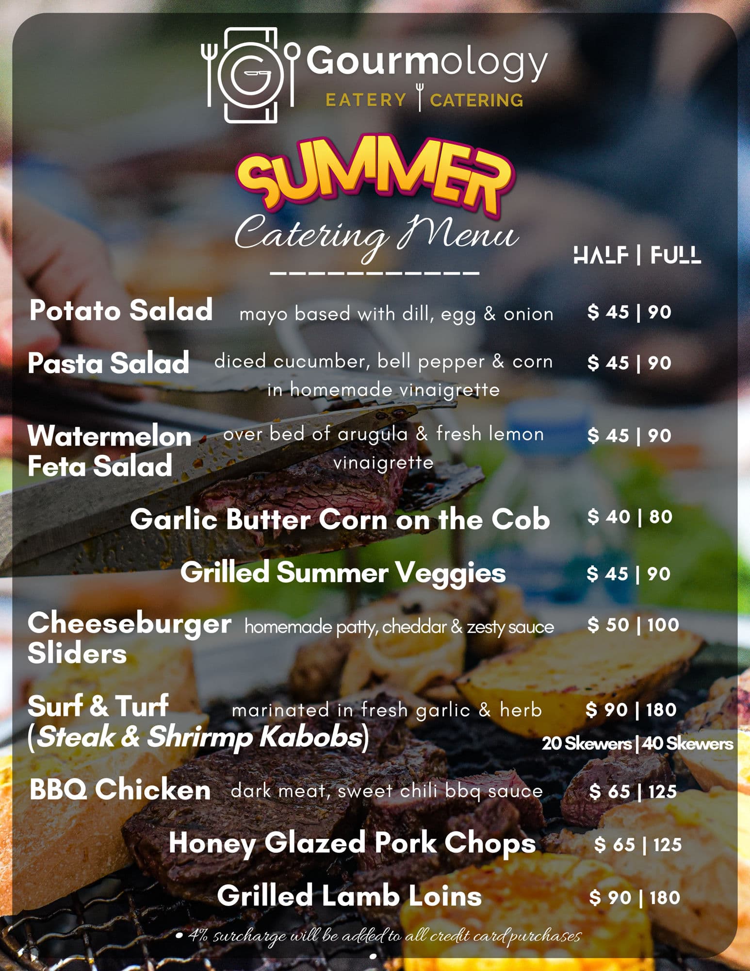 Summer Catering flyer